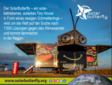 100 % klimaneutral: «Solarbutterfly» macht Stopp in Neuhausen